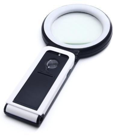 Portable Magnifying Glass with Light & Scale Handheld Large Magnifying Glass 18 LED Cold and Warm Light with 3 Modes Reading Magnifying Glass with Light for Seniors Hands Free 18 LED Cold and Warm 3 - Buy Online on GoSupps.com