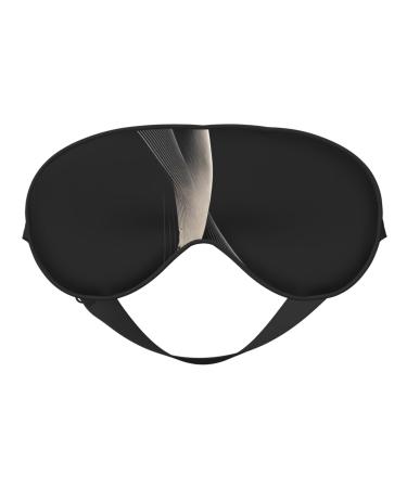 Abstract Curves Eye mask Soft Elastic and Adjustable Nighttime Comfort Sleeping mask Suitable for Both Men and Women Black