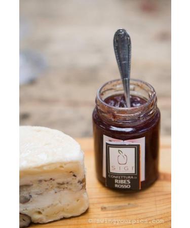 SIGI Azienda Agricola REDCURRANT Jam | Free of Food Dyes Preservatives and Additives | 100% Artisanal and Natural | Handmade and Made in Italy | Jar 110gr. - Buy Online on GoSupps.com