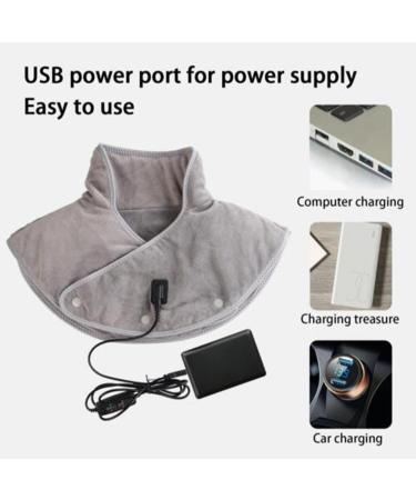 Buy USB Electrical Heating Shoulder Cushion Massager - Pain Relief Brace for Neck & Shoulders - Thermal Compress - Yellow - Buy Online on GoSupps.com