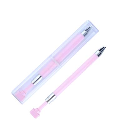 Nail Art Drill Pencil for Nails | Rhinestone Art Portable Dotting Nail Too for Home Travel Business Trip Apartment Pink