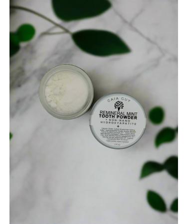 Remineral Mint Natural Tooth Powder - Plastic & Fluoride Free with Hydroxyapatite (2 oz) | Eco-Friendly Oral Care - Buy Online on GoSupps.com