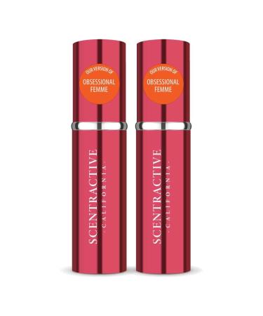 CA Perfume Impression of Calvin K. Obsessional Femme For Women Replica Version Fragrance Dupes Concentrated Long Lasting Eau de Parfum Spray Refillable Atomizer Bottle 0.17 Fl Oz/5ml-X2 CALVIN K. OBSESSIONAL FEMME IMPRESSION 0.34 Fl Oz (Pack of 1)