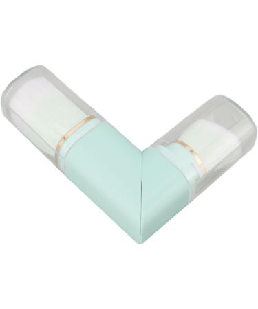 Double Head Retractable Powder Brush Portable Makeup Brush Exquisite Craftsmanship 360 Degree Rotation for Travel (Blue) - Buy Online on GoSupps.com