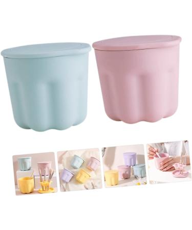 minkissy 2 Sets Pp Washing Bowl Makeup Brush Washing Silicone Gasket Eye Brush Washing Pad Silicone Makeup Brush Rack Makeup Tools Portable Brush Clean Silica Gel Washer medium Sky-blue - Buy Online on GoSupps.com