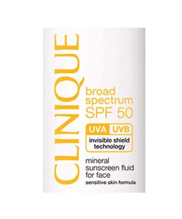 Clinique SPF 50 Mineral Sunscreen Fluid for Face - 1oz | Broad Spectrum UVA/UVB Protection - Buy Online on GoSupps.com