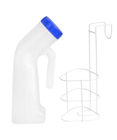 Urine bottle for men women urine bottles 1000ml Emergency urinal portable mobile toilet pee bottle with bed holder urine bottle with screw cover for traveling bed camping