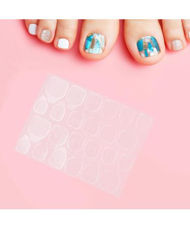 minkissy 100 Sheets Jelly Gel Nails Labels Fake Nails Stickers Nail Adhesive Tabs Nail Glue for False Nails Nail Sticky Tabs Nail Glue for Press on Nails Jelly Glue Film Pink Artificial - Buy Online on GoSupps.com