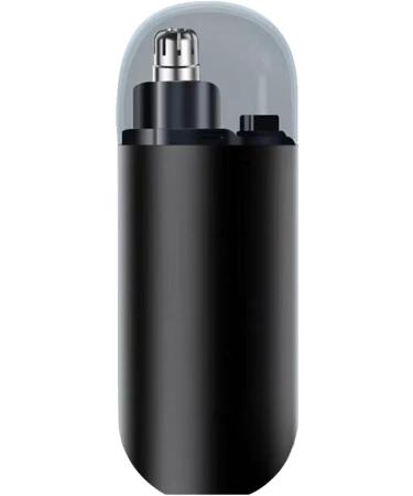 Portable Nose Hair Trimmer Electric Nose Hair Trimmer Nose Hair Trimmer for Men Rechargeable 360 Capture Nose Hair (Color : Black)