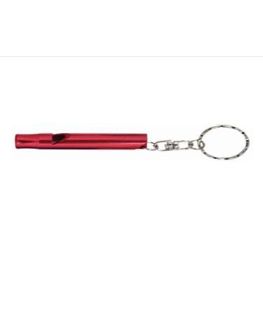 Bison Small Red Emergency Whistle/Survival Whistle Keychain
