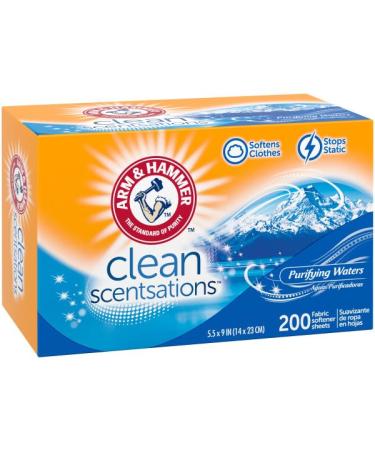 Buy Arm & Hammer Fabric Softener Sheets Purifying Waters - 200 ct | International Shipping Available - Buy Online on GoSupps.com