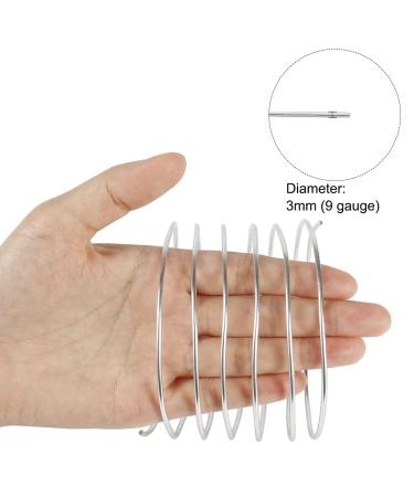 Tenn Well 9 Gauge Aluminum Wire - 50 Feet | Bendable Armature Metal Craft Wire for Sculpting & Jewelry Making | Silver 1, Ideal for Molding & Wire Wrapping - Buy Online on GoSupps.com