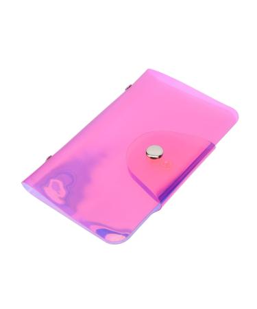 Ipetboom Nail Art Card Holder Manicure Art Plate Holder Multi-card Position Bag Nail Art Stamping Bag Nail Stencils Nail Art Organizer Nail Art Pouch Printing Storage Bag Pink As 19x14.5cm Pink