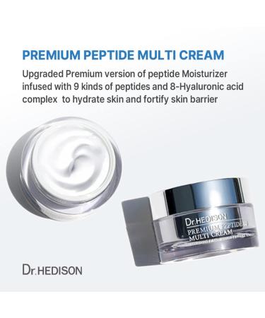 Peptides 7 Multi Cream & Hyaluronic Acid - Firming Daily Moisturizer | Hypo-Allergenic | Elasticity Improvement | 1.69 FL.OZ - Shop Internationally - Buy Online on GoSupps.com