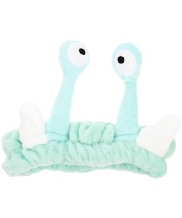 Beaupretty Skin Care Headbands Spa Headband Face Wash Headband Makeup Headband Cartoon Snail Headband Cute Funny Hair Hoop for Shower Washing Face Womens Headbands Green