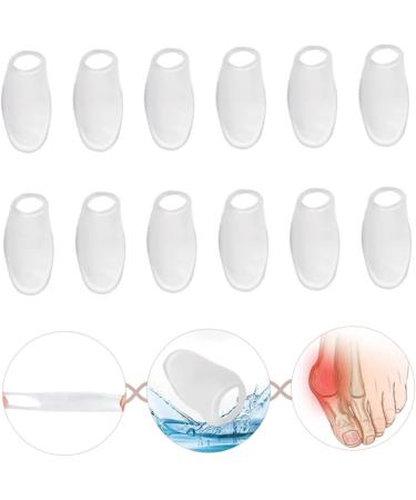 Healeved 6 Pairs Silicone Toe Sleeves & Toe Spacers - Toe Straightener & Separator for Hammer Toe, Bunion & Foot Valgus - White Corn Protector - Buy Online on GoSupps.com
