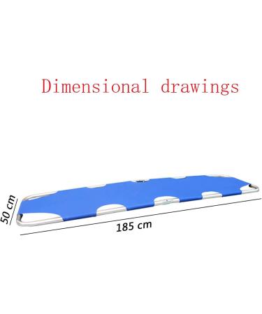 Foldable Stretcher Foldaway Portable Stretcher with Two Steel Bars Flat Capacity Lightweight Heavy Duty Travel Size Patient Transport - Buy Online on GoSupps.com