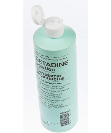 Betadine 32 oz Solution - Povidone Iodine 5% Antiseptic for Wounds - Buy Online on GoSupps.com
