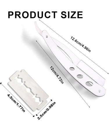 KQNM Razor with 10 Blades - Premium Straight Shave for Men Barber Razor & Perfect Gift Set - Buy Online on GoSupps.com