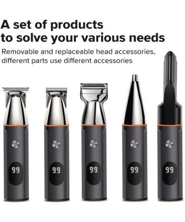 USB Rechargeable Cordless Lithium-Ion Professional Portable Hair four Clipper Grooming Hair Head Beard Body Facial Steel Trimmer Shaver Hair Cutting Haircut Kit Precision for Men Kids Adults Wet & Dry - Buy Online on GoSupps.com