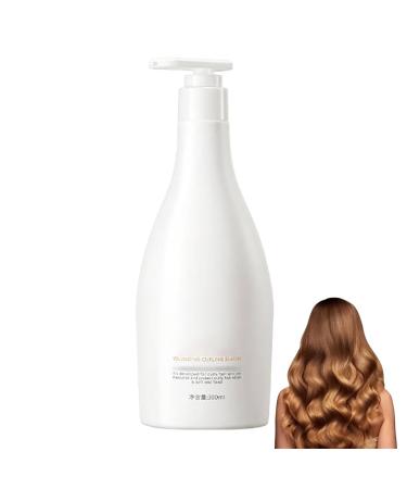 Curly Hair Defining Cream, Volumizing Cream for Curly Hair, Long Lasting Moisturizing Styling Cream for Curly Hair, Non-Greasy Smooth Glue for All Hair Types