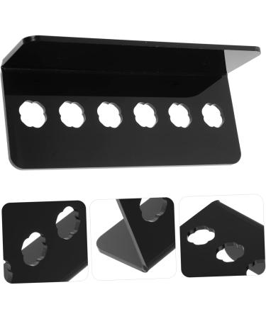 Frcolor 3-Set Hairdressing Scissor Stand | Acrylic Salon Shear Rack & Tool Holder | Makeup Brush Case | Professional Hairdresser Accessories | Black 19x7.7cm - Buy Online on GoSupps.com