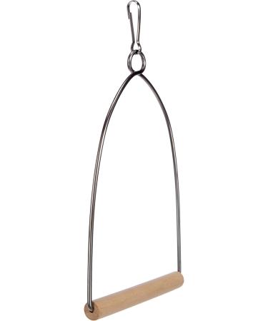 Arquivet 12cm Metal & Wood Bird Swing - Ideal Toy & Accessory for Parrots Budgies and Agapornis - Perfect Bird Cage Swing - Buy Online on GoSupps.com