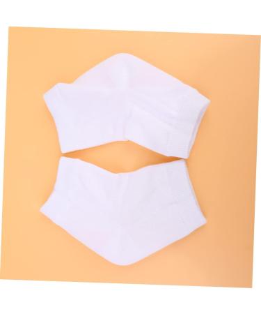 Housoutil 2 Pairs Cracked Heel Socks Rough Calluses Socks Breathable Socks Heel Sleeves Protectors Heel Moisturizing Socks Crack Heel Socks Dry Feet Women's Anti Cracked Feet Gel White - Buy Online on GoSupps.com