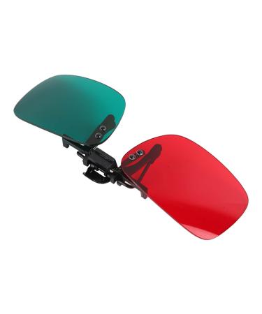 Red-Green Lenses Left Green Clip on Red-Green Lenses for Facial Therapy Amblyopia