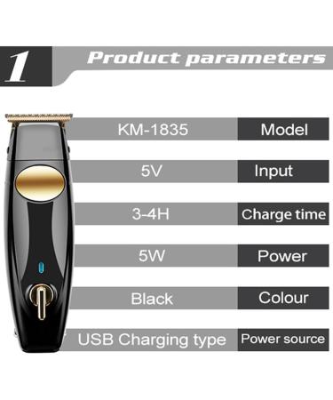 Professional Hair Clippers for Men - Zero Clearance Profile Blade Beard Trimmer | Rechargeable Grooming Kit with Box - International Shipping Available - Buy Online on GoSupps.com