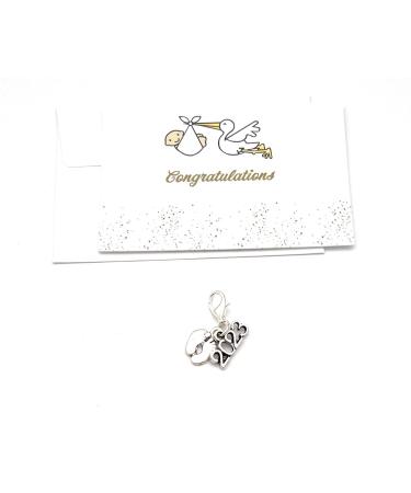 Libby's Market Place Mum To Be - New Mum 2023 Clip on Charm with Organza Gift Bag and Gift Card