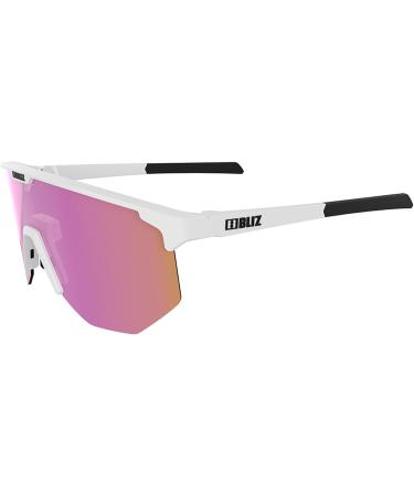 Buy Bliz Hero Sports Glasses - Matte White-Brown with Pink Multi for Ultimate Performance | International Shipping Available - Buy Online on GoSupps.com