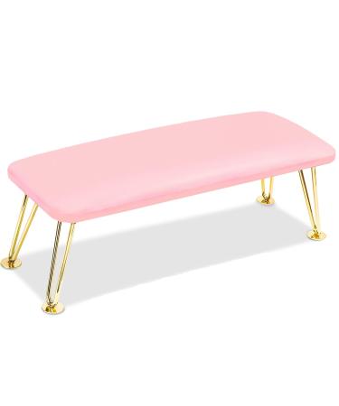 Arm Rest for Nails Cushion Microfiber Leather Nail Arm Rest for Nail Tech Soft Hand Rest Pillow Professional Arm Rest for Manicure Detachable Nail Art Accessories Tool for Nails Tech-Pink