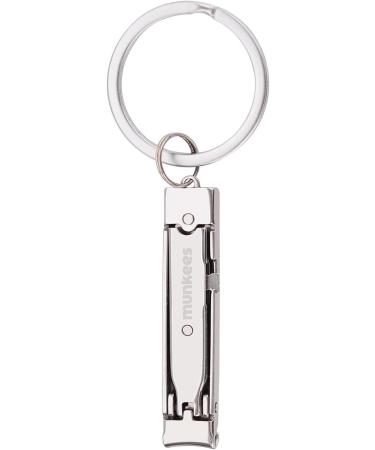 Portable Ultra-Thin Nail Clippers Keychain - Stainless Steel Mini Foldable Cutter for Travel & Outdoors - Buy Online on GoSupps.com