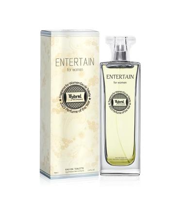 Hybrid & Company Entertain For Women Eau De Parfum Natural Spray Fresh Floral Scent 3.4 Fl Oz