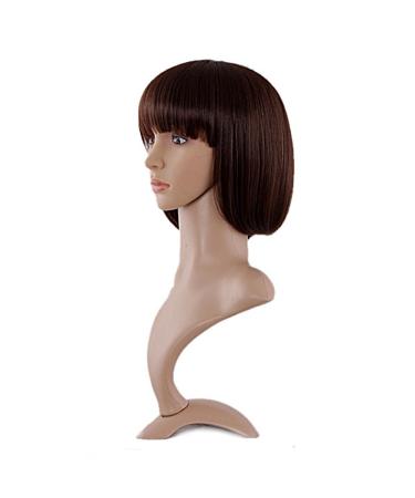 MapofBeauty 30cm Short Straight Wig for Women - Dark Brown - Shop Internationally - Buy Online on GoSupps.com