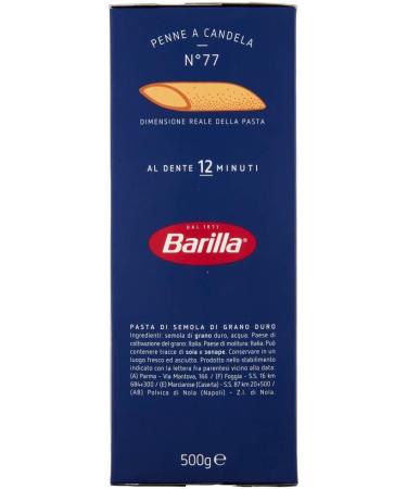  Italian Gourmet E.R. 5 x Candle Penne Barrel Paste No. 77 100% Italian Noodles 500g + Italian Gourmet Polpa 400g - Buy Online on GoSupps.com