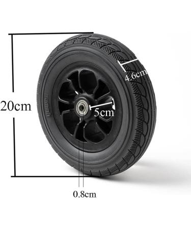 Wheelchair Front Wheel Pack of 2 Wheelchair Frontor Wheels Front Wheelchair Tires Solid Wheel Replacement for Power Chairs 8 inch Accessories - Buy Online on GoSupps.com