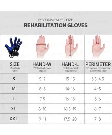 Rehabilitation Robot Gloves Finger Training Gloves Stroke Hemiplegia Rehabilitation Training Equipment Finger Training Rehab Orthotics Long-Term Relief Finger Cramps Large blue - Buy Online on GoSupps.com