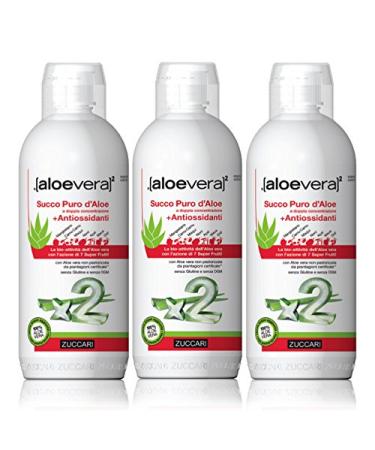 ZUCCARI ZUCCARI SUCCO Pure D'Aloe with Antioxidants - 3 pieces of 1 l