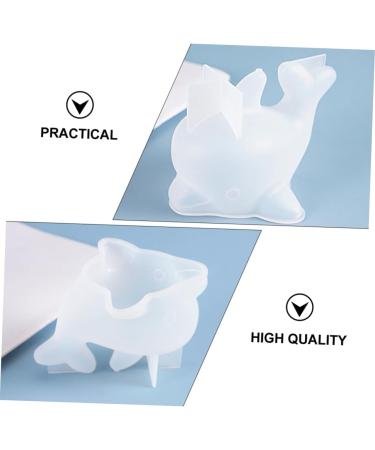 STOBOK 1pc Dolphin Mold 3D Animal Silicone Molds Dolphin Ornament Hand Mold Animal Cake Baking Moulds Ice Cream Mold Decor Epoxy Dolphin Shape Mold Clay White Silica Gel Desktop - Buy Online on GoSupps.com