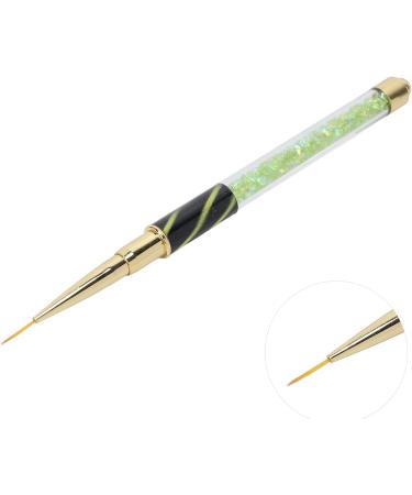DIY Nail Art: Manicure Liner Pen with Cover Nail Rhinestone Picker and Dotting Pen for Nail Art Decoration (Green stripes (long pull cord)) - Buy Online on GoSupps.com