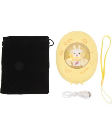 Jauarta Space Bunny Hand Warmer Portable USB Rechargeable Hand Warmer 3 Levels Heating Adjustable Hand Heater for Office Outdoors (Yellow) - Buy Online on GoSupps.com