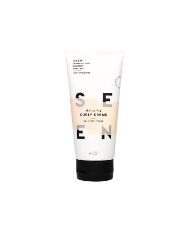 SEEN Curly Creme - Scented - Non-Comedogenic & Sulfate-Free Curl Defining Styling Hair Cream- Reduces Frizz- Heat Protectant- Safe for Sensitive Skin