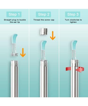 8PCS Original Replacement Ear Cleaner Ear Spoons Tips for Effective Ear Wax Removal - Buy Online on GoSupps.com