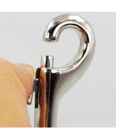 JLEivvi 2 Pcs Double Ended Lead for Dogs Bolt Snap Hooks Zinc Alloy Double End Clip Silver Diving Clip Trigger Snaps for Diving Dog Leash Key Chain Horse Tack Pet Feed Buckets - Buy Online on GoSupps.com