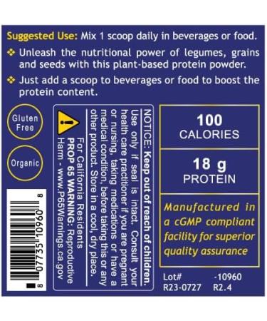 Quantum Nutrition Labs Plant Protein - Vegan Plant Based Pea Protein Powder with Pumpkin and Rice Organic Dairy Free Gluten Free No Artificial Flavors Vegetarian - 9 Oz - Buy Online on GoSupps.com