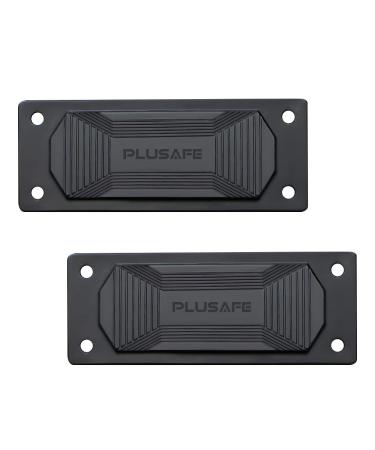 PLUSAFE Gun Magnet Mount Holder 40lbs, 2-Pack Prepcision Quickdraw Holster for Pistols Rifle, Use in Car Truck Wall Desk Bed Shelf Cabinet, Rubber Coated Prevents Scratches
