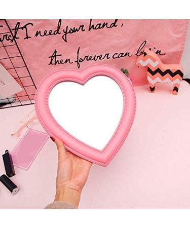 Utavu Heart-Shaped Makeup Mirror - Wall/Desktop Vanity Mirror for Women - Ideal Gift for Ladies & Friends - Buy Online on GoSupps.com