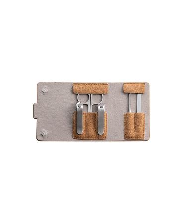 Nail Clippers Kit Portable Nail Clippers Personal Care Home Use Built in Nail File 5 Piece Set Gray Blue Travel Nail Clippers (Color : Grey)